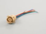 Picture of BB-2590 Female Connector Battery Mount Color: RAL-1024 + 6 Wires AWG 20